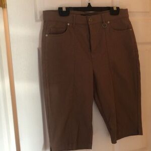 Simon Chang Rich chocolate brown Business Bermuda shorts size 8